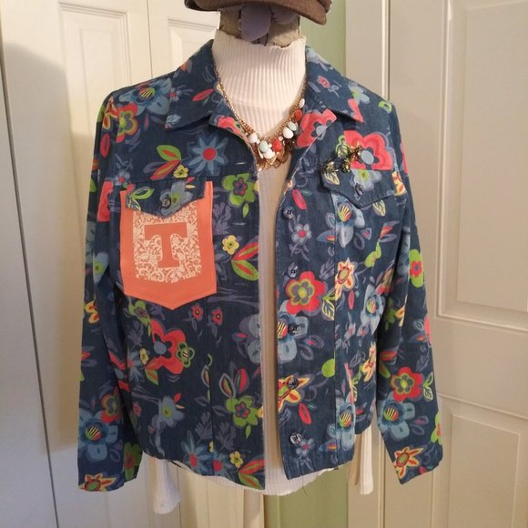Jeaniemade Jackets & Blazers - 2437 Jeaniemade Size XL Tennessee Vols Upcycled Light Weight Jacket
